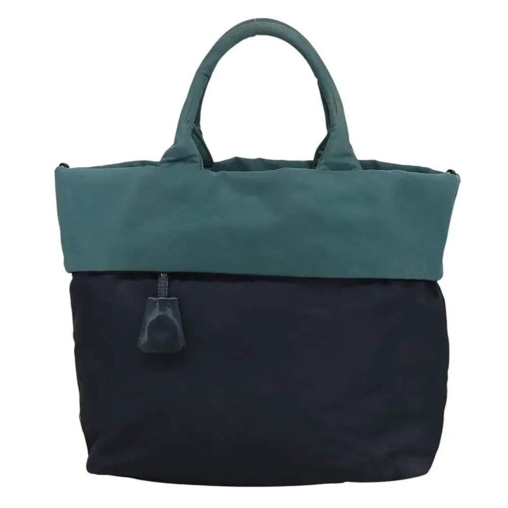 Prada Nylon Tote Bag Navy